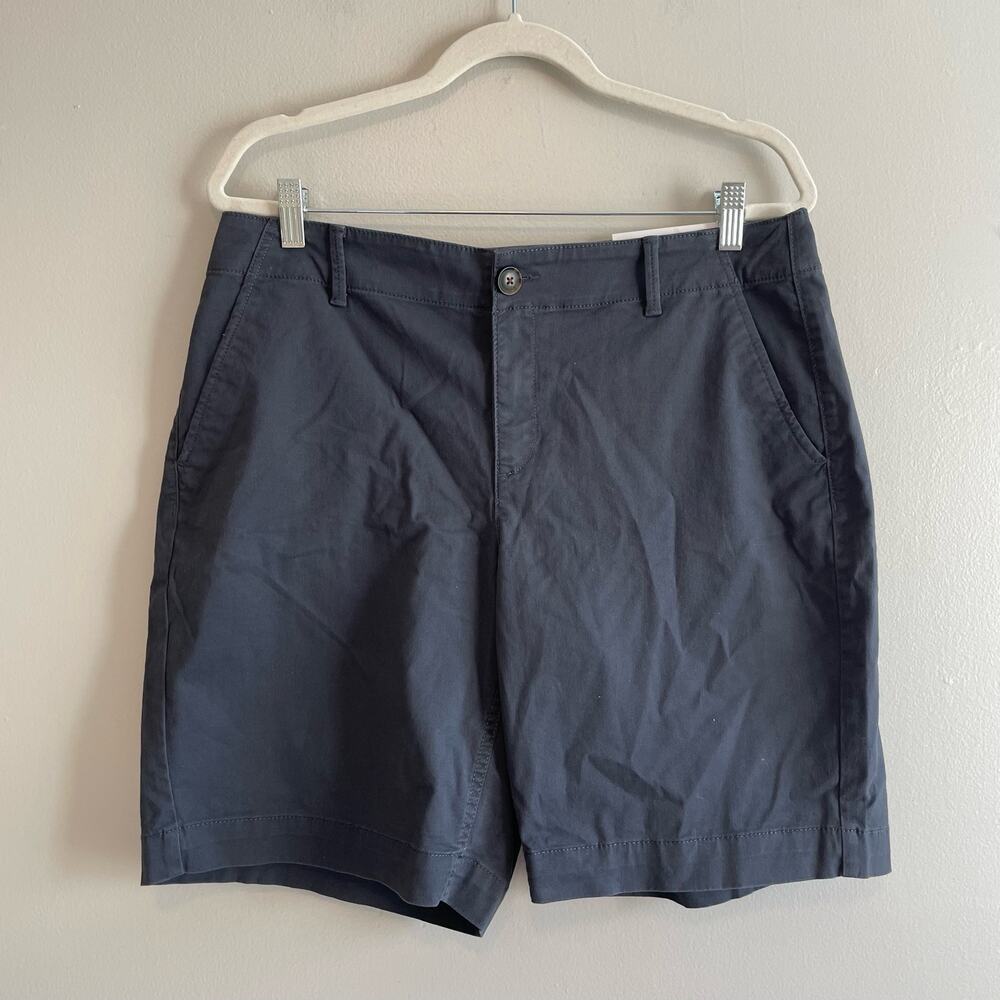 NWT LOFT Size 10 Curvy The Monroe Bermuda Short Gray Stretch